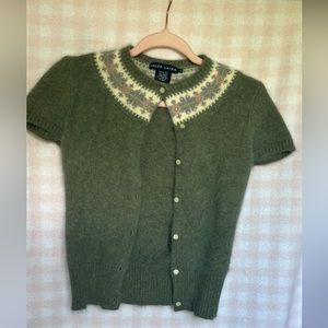 RALPH LAUREN wool short sleeve sweater